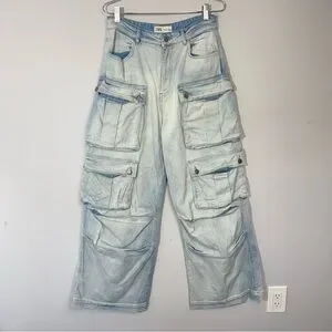 パンツ ZARA DENIM relaxbd cargo wased pants s-l1200.jpg